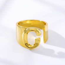 Load image into Gallery viewer, The Initial Gold Statement Ring Womens | JAY by jshamar
